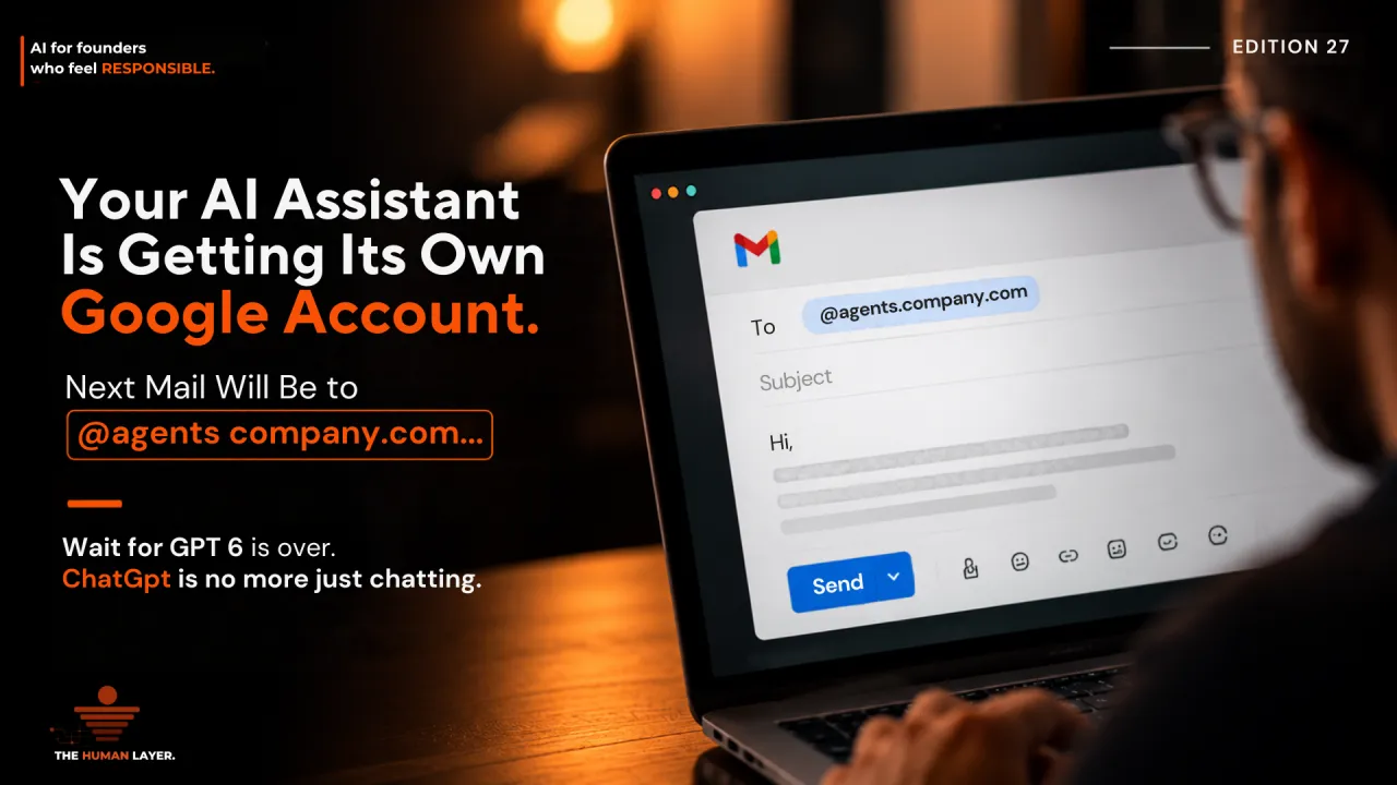 Your AI Assistant Is Getting Its Own Google account - Next Mail Will Be to @agents.company.com
